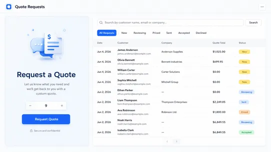 Quotelix RFQ screenshot