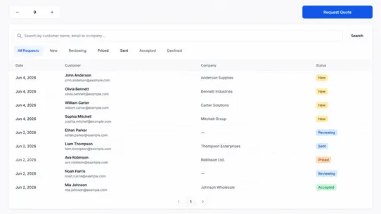 Quotelix RFQ screenshot