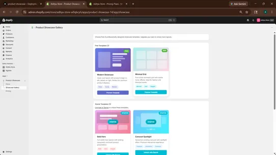 Product‑Showcase screenshot
