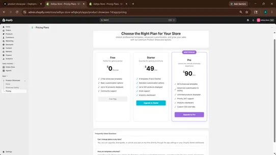 Product‑Showcase screenshot