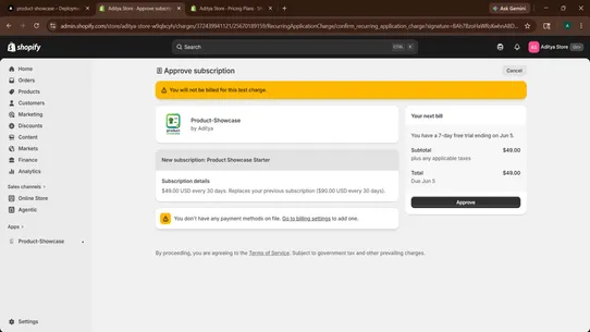 Product‑Showcase screenshot