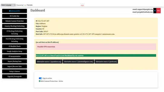 Unlimited Fraud GEO IP Blocker screenshot