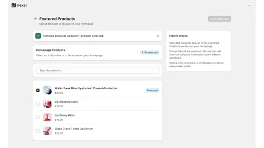 Hexel: AI Store Builder screenshot