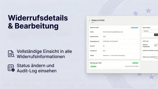 Euro Widerrufsbutton Pro screenshot