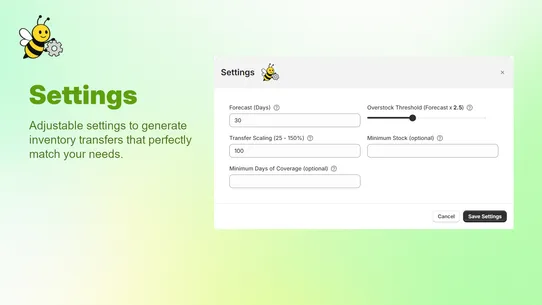 BeeBalanced Transfer Generator screenshot