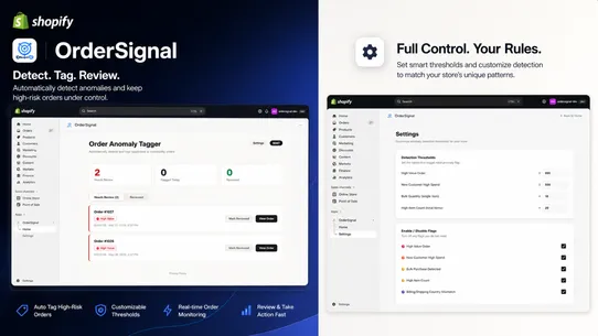 OrderSignal ‑ Fraud Detection screenshot