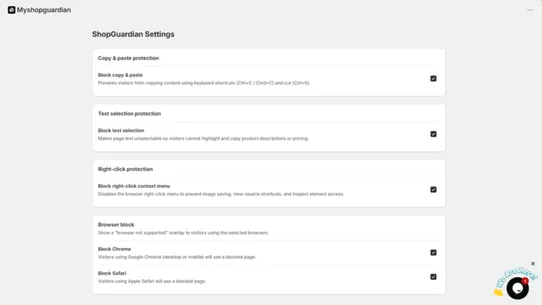 Myshopguardian screenshot