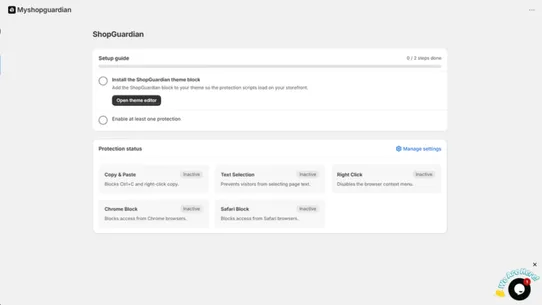 Myshopguardian screenshot