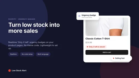 GD: Urgency + Low Stock Alert screenshot
