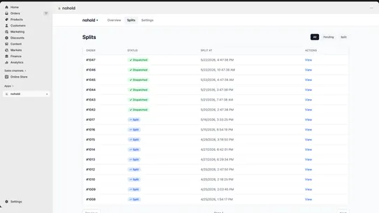 Nohold – Brightpearl Splitter screenshot