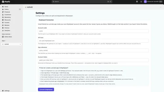 Nohold – Brightpearl Splitter screenshot