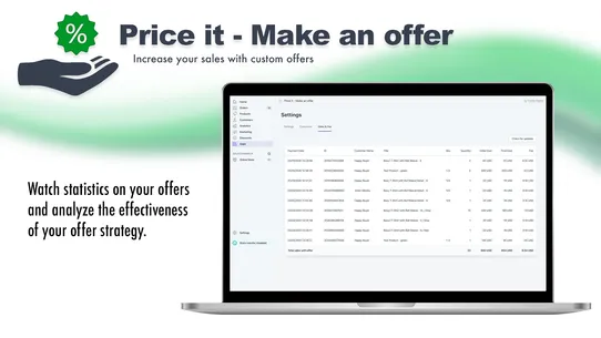 Price it ‑ Make an offer screenshot