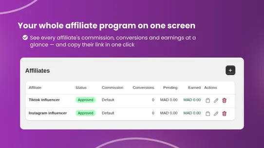 Influencer Affiliate by COD R. screenshot