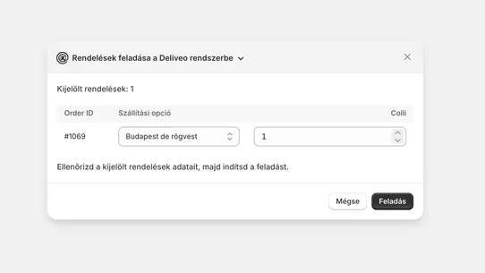 Deliveo screenshot
