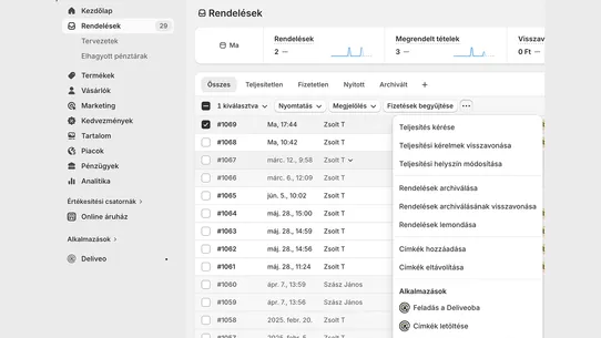 Deliveo screenshot