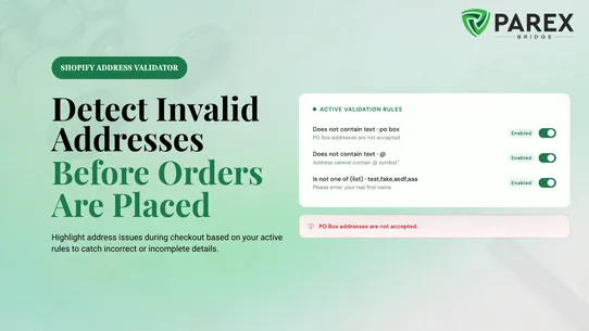 Address Validator By Parex screenshot