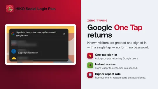 HIKO Social Login Plus screenshot