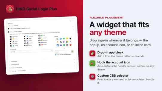 HIKO Social Login Plus screenshot