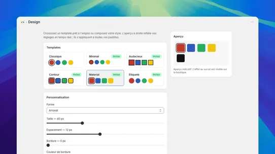 Enhanced Color Swatches screenshot