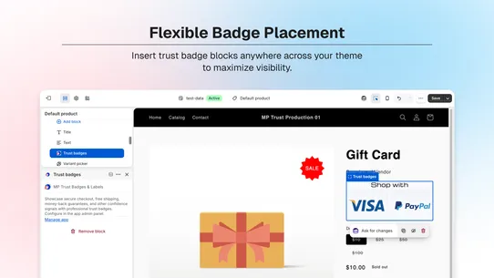 MP Trust Badges &amp; Labels screenshot