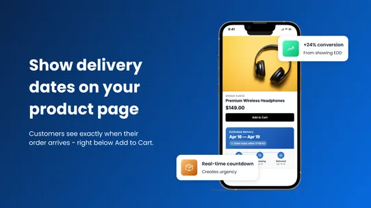 Avada Estimated Delivery Date screenshot