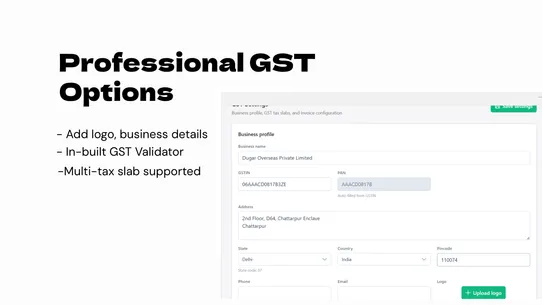 D2C GST Invoice Pro screenshot
