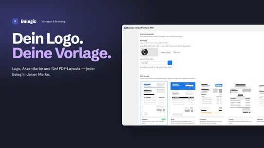 Belegio: Order Printer &amp; PDF screenshot
