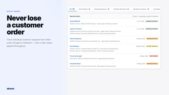 Skumo ‑ Purchase Order Manager screenshot