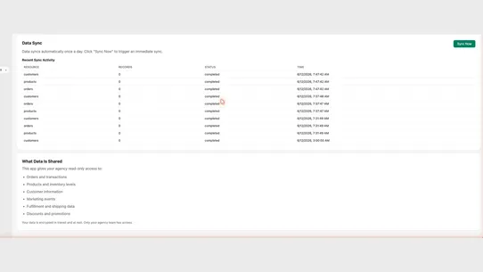 Entonces Data Connect screenshot