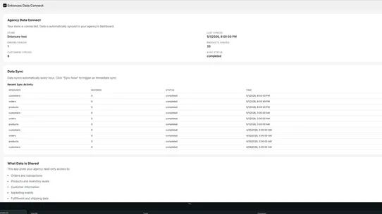 Entonces Data Connect screenshot