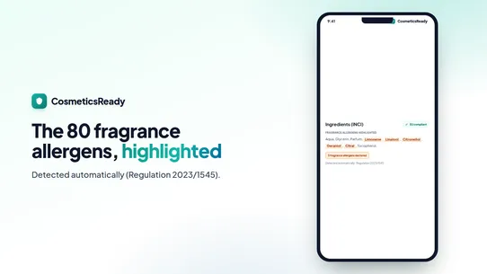 CosmeticsReady: INCI &amp; GPSR screenshot