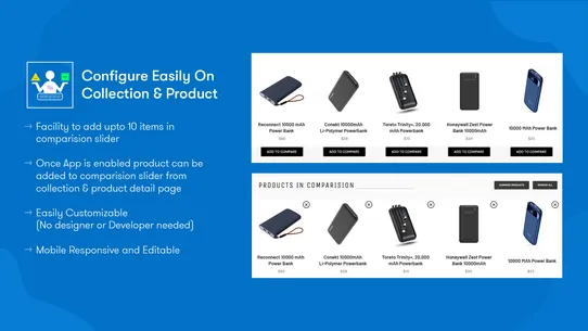 Qe: Product Comparator screenshot