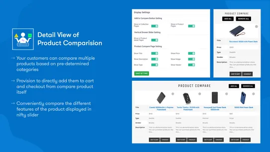 Qe: Product Comparator screenshot