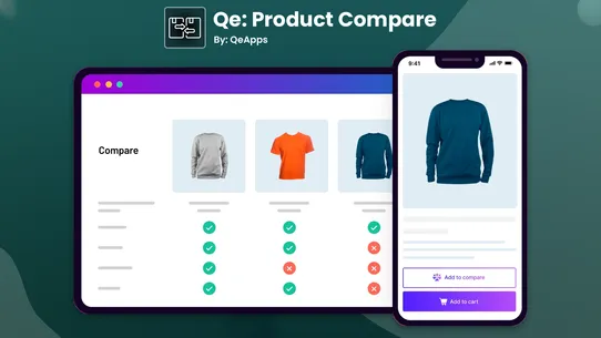 Qe: Product Compare screenshot