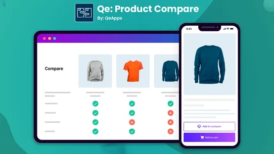 Qe: Product Compare screenshot