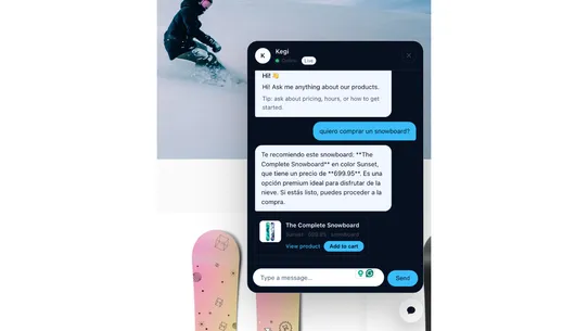 Biz‑Chatbot screenshot