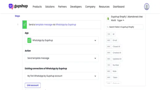 Gupshup Workflow Automation screenshot