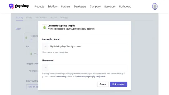 Gupshup Workflow Automation screenshot