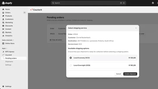 CourierIT screenshot