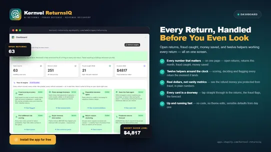 Kernvel ReturnsIQ screenshot