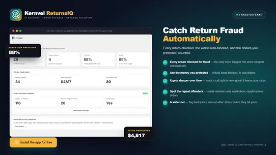 Kernvel ReturnsIQ screenshot