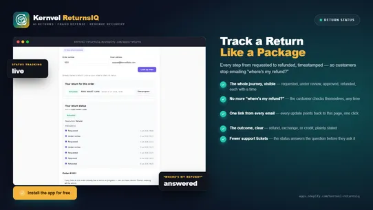 Kernvel ReturnsIQ screenshot