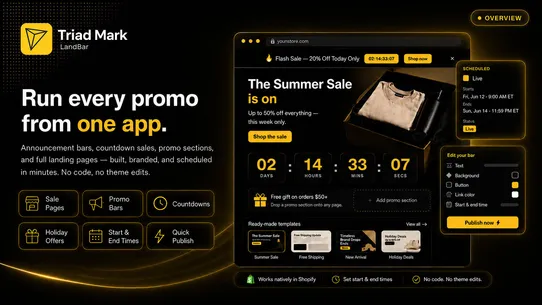 TM LandBar ‑ Pages &amp; Banners screenshot