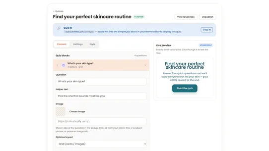 SimpleQuiz: Product Quiz Maker screenshot