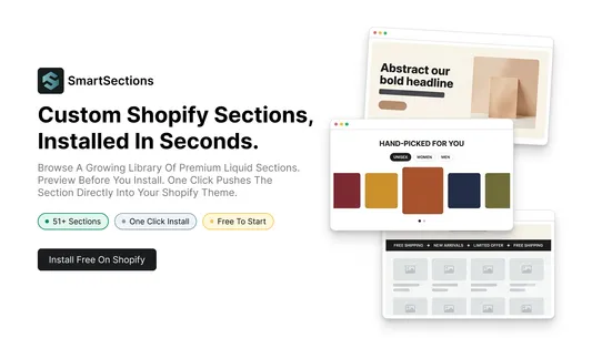 SmartSections: Theme Sections screenshot