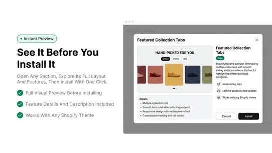 SmartSections: Theme Sections screenshot