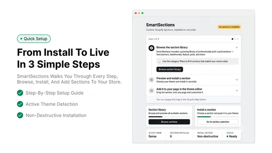 SmartSections: Theme Sections screenshot