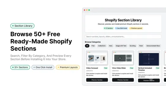 SmartSections: Theme Sections screenshot