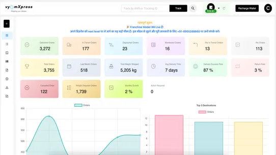 Vyomxpress screenshot