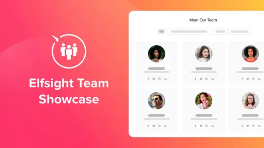 Elfsight Team Showcase screenshot